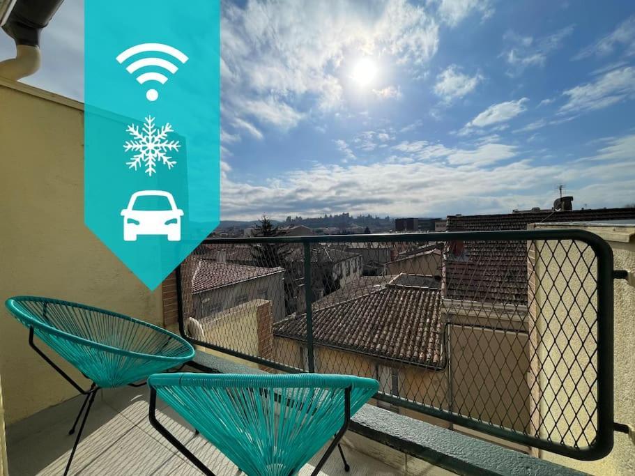 Duplex 70M2 - Vue Cite Medievale - Parking Gratuit Carcassonne Esterno foto