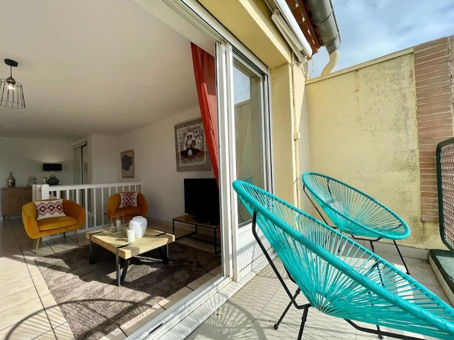 Duplex 70M2 - Vue Cite Medievale - Parking Gratuit Carcassonne Esterno foto