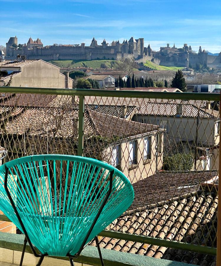 Duplex 70M2 - Vue Cite Medievale - Parking Gratuit Carcassonne Esterno foto